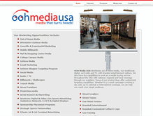 Tablet Screenshot of oohmediausa.com